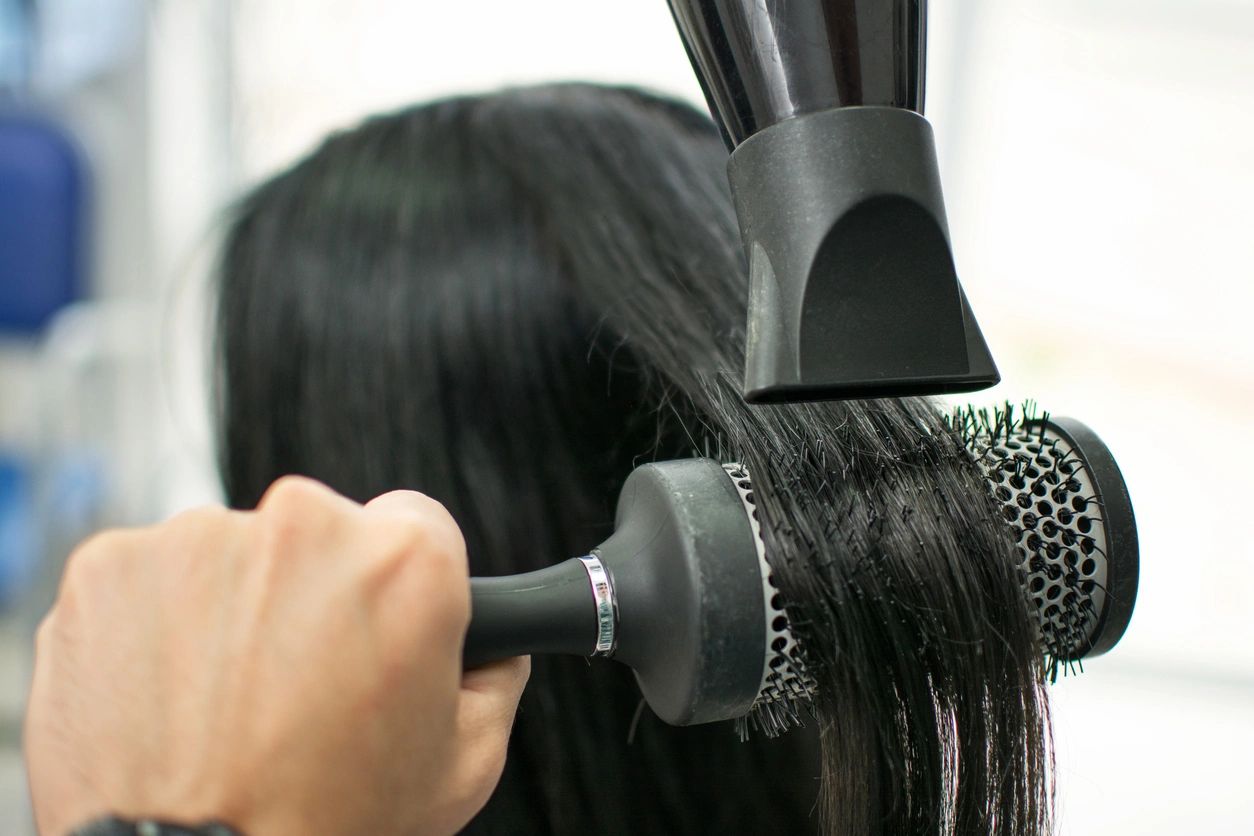 Hairstylist at work